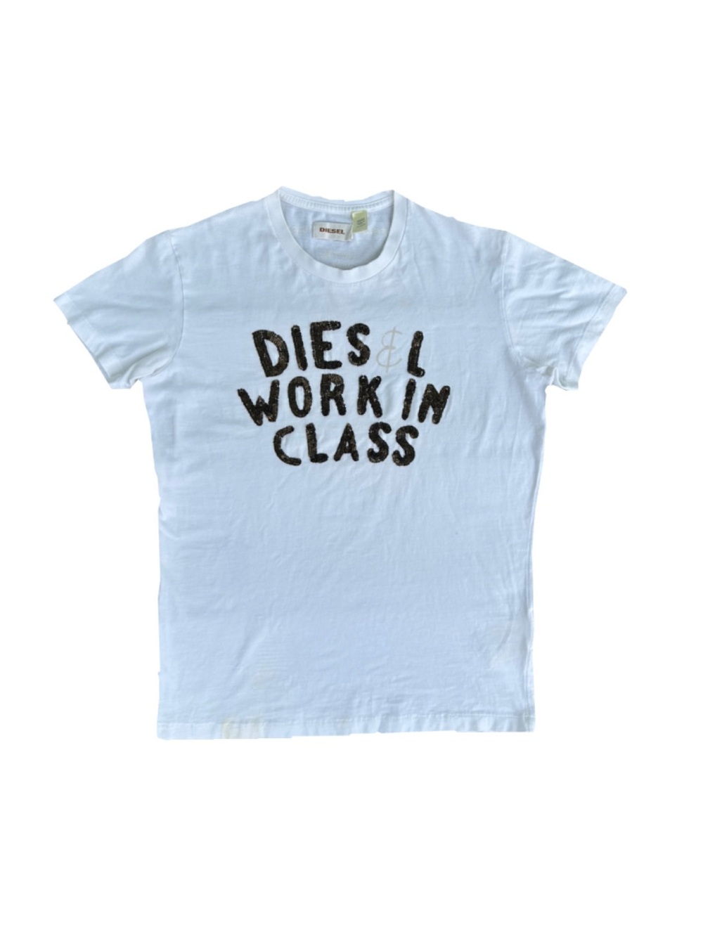 Diesel White Tee with Logo